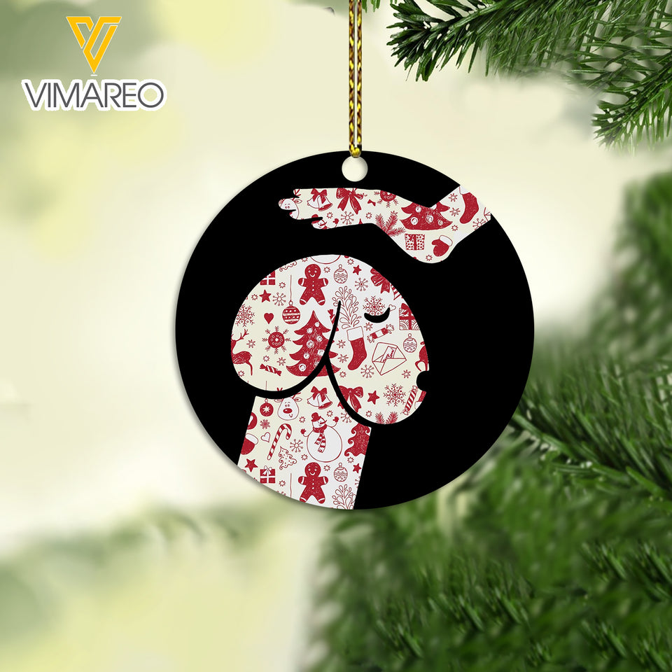 DOG CHRISTMAS HANGING ORNAMENT