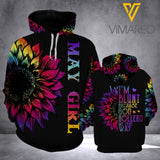 May girl- I am Blunt... HOODIE 3D PRINTED VMQT