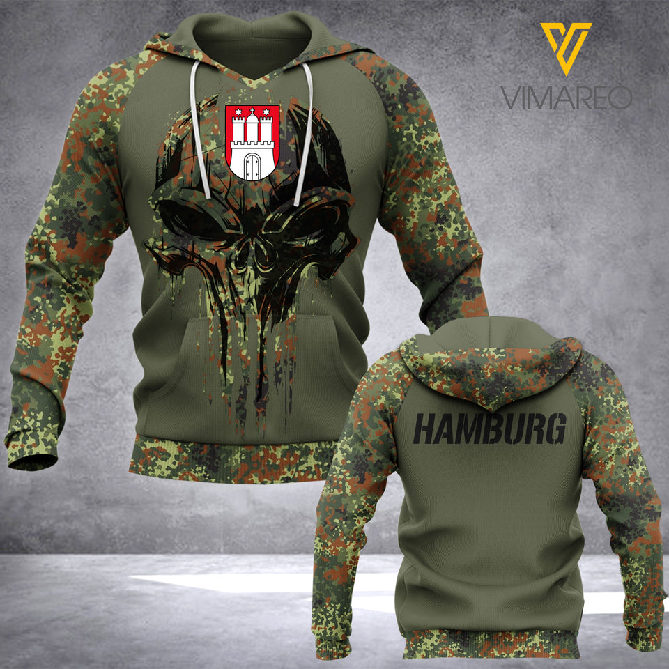 Hamburg Germany camo T SHIRT/HOODIE 3D PRINTED