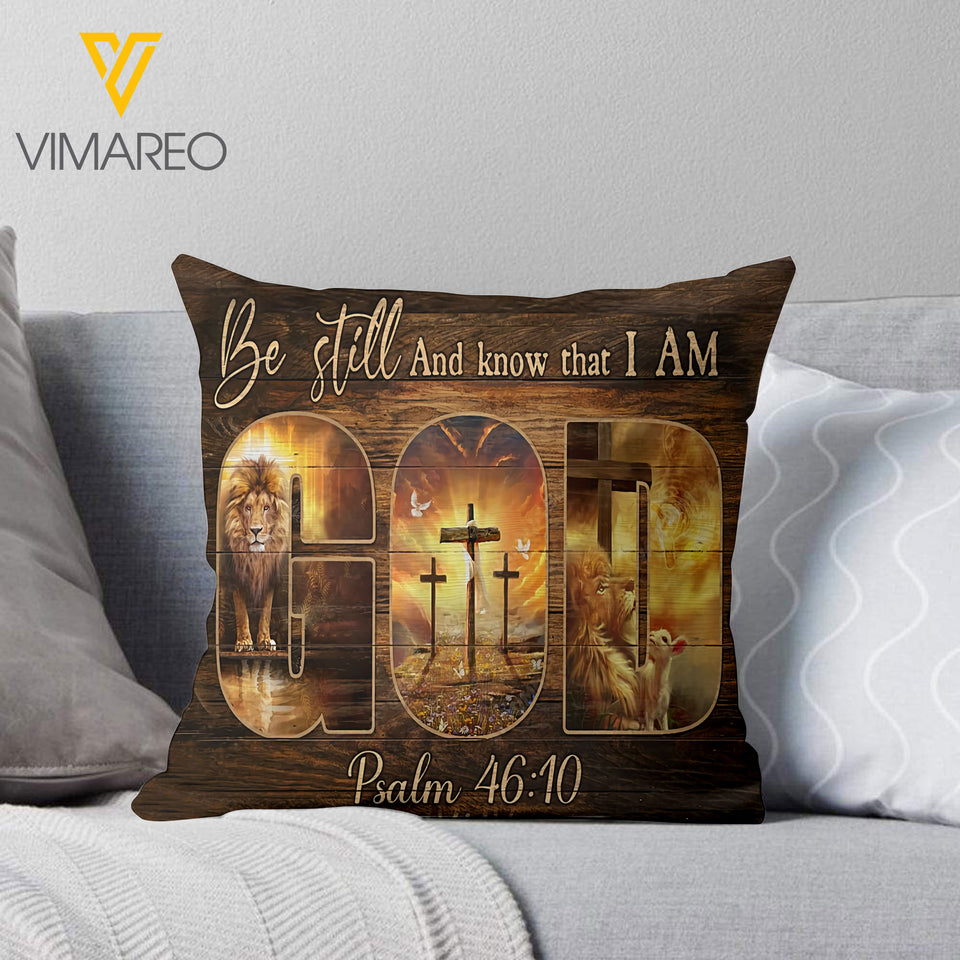 BE STILL GOD PILLOW PRINTED QTVQ1612