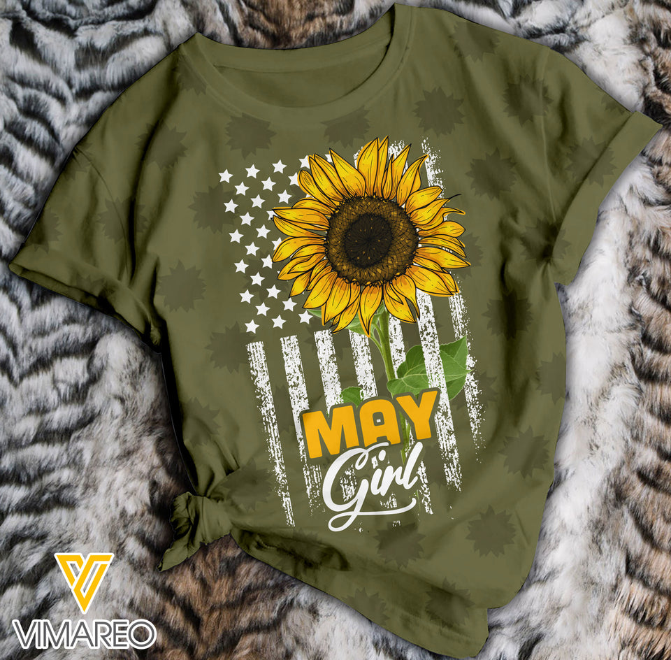 May Girl Sunflowee TSHIRT 3D PRINTED QTHQ01