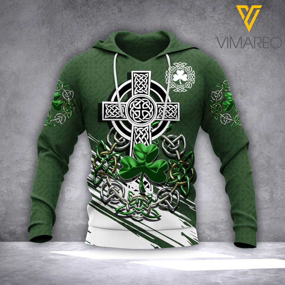 Saint Patrick's Day FLEECE HOODIE 3D PRINTED NQA