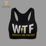 Where's the finish-Running team 3D printed Sport bra