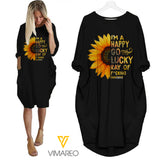 Happy go lucky sunshine Pocket Dress 3D Printed