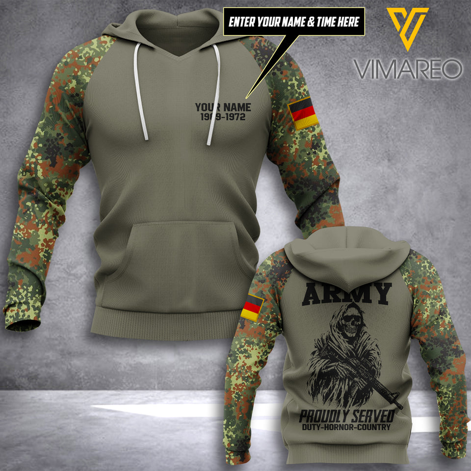 Customized Germany Camo 3D Printed Shirt