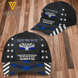 Arizona Police-Back the Blue Peaked cap 3D VMQA