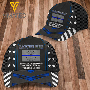 Indiana Police-Back the Blue Peaked cap 3D VMQA