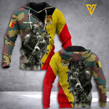 Belgium Camo Flag 3D Printed Shirt HAF