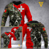 Swiss Camo Flag 3D Printed Shirt HAF