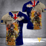 Australia Firefighter Customized 3D Printed Shirt RME