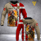 Denmark Firefighter Customized 3D Printed Shirt RME