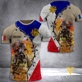 France Firefighter Customized 3D Printed Shirt RME