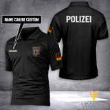 Baden Württemberg Polize personalized ZIP POLO SHIRT 3D PRINTED
