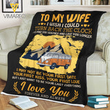 TO MY WIFE I LOVE YOU CAMPER QUILT BLANKET PRINTED QTDT0701