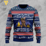 Beer is good KNITTING WOOL SWEATER