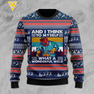 Wonderful Welder KNITTING WOOL SWEATER