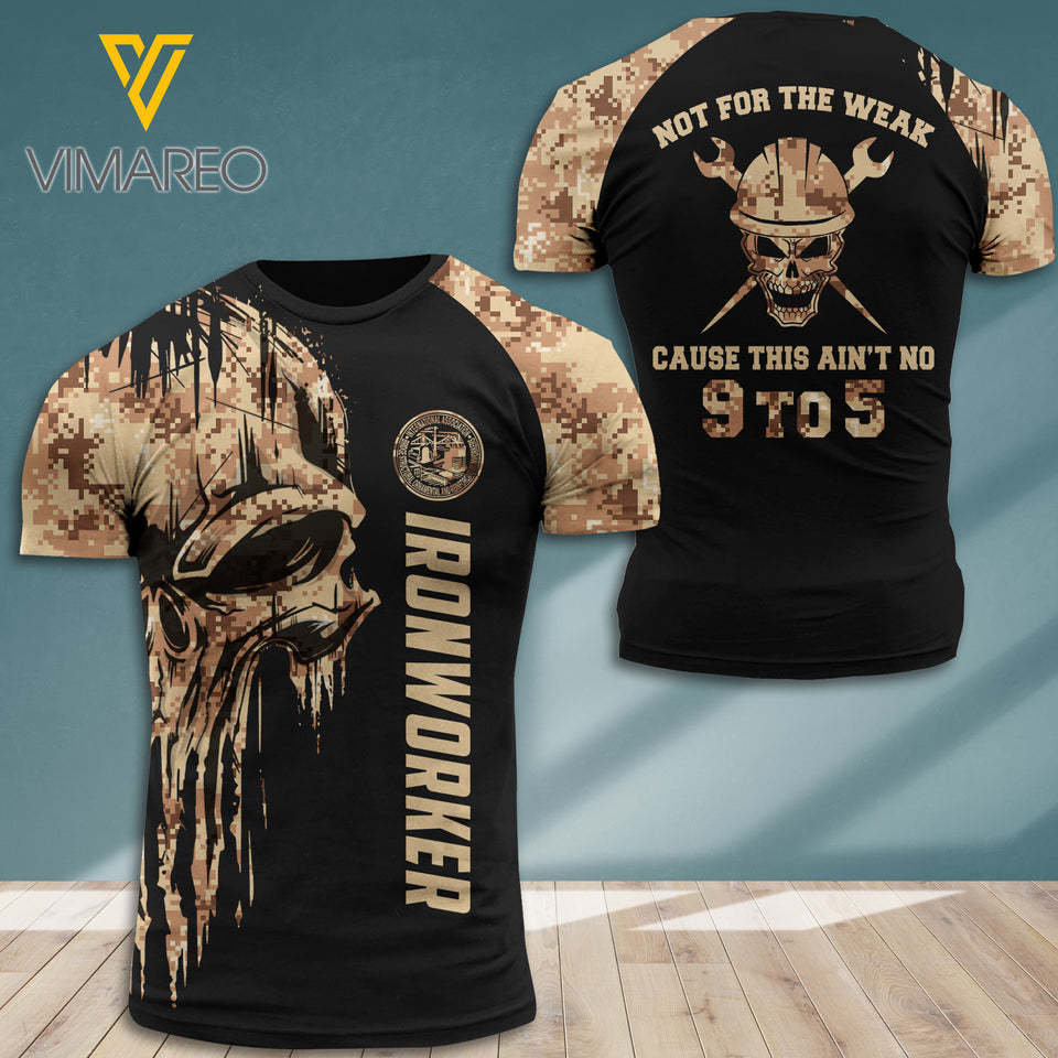 Ironworker patriot camo T SHIRT/HOODIE 3D PRINTED