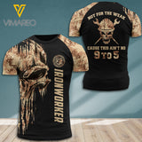 Ironworker patriot camo T SHIRT/HOODIE 3D PRINTED