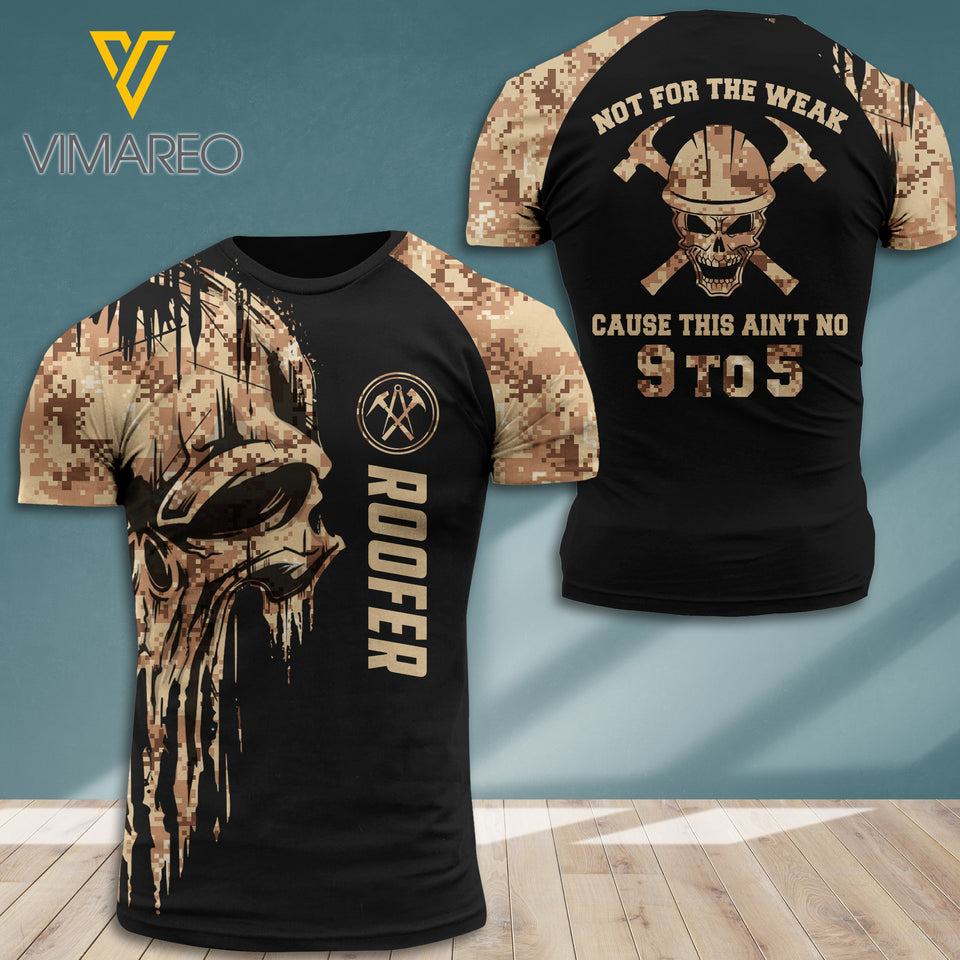 Roofer patriot camo T SHIRT/HOODIE 3D PRINTED
