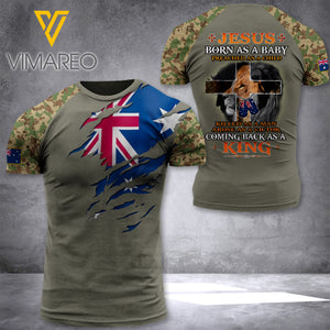 Australian army veterans-King TSHIRT/Hoodiel 3D PRINTED