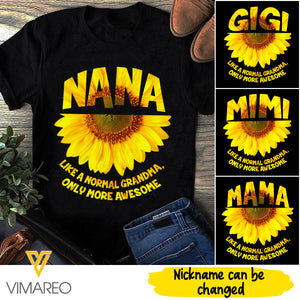 Personalized title grandma TSHIRT 3D PRINTED QA