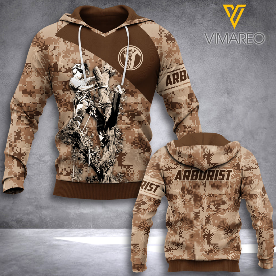 Arborist Camo HOODIE 3D PRINTED 2021