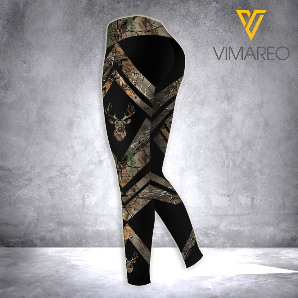 Bow Hunting CCross Open Back Camisole Tank Top Legging
