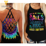 Balls Criss-Cross Open Back Camisole Tank Top