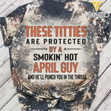 These Titties Are Protected By A Smokin' Hot April Guy Bleached TShirt