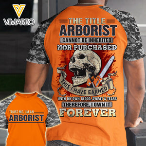 PHN ARBORIST TSHIRT 3D PRINTED SEP-MA23