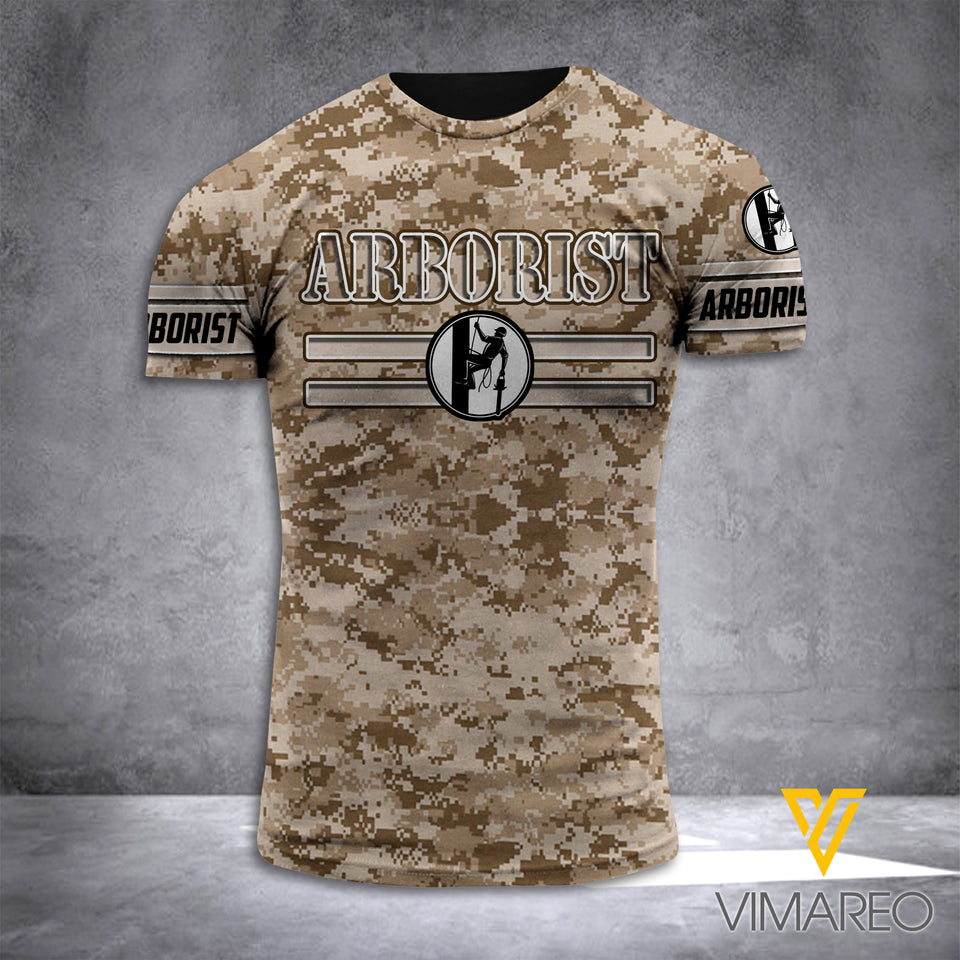 ARBORIST CAMO T SHIRT 3D PRINTED TMTL patriot