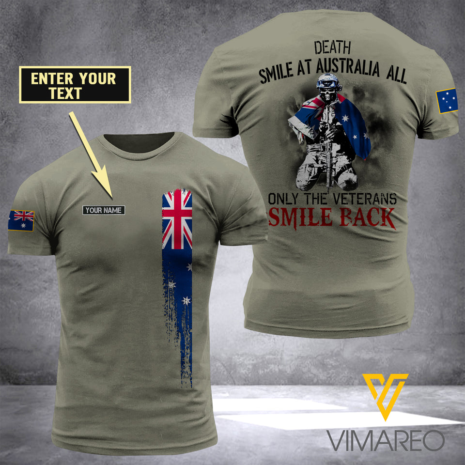Customized Australia Army 3D Printed TShirt 1304NGBA