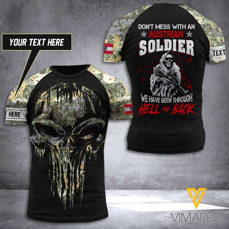 Customized Austrian Soldier 3D Printed Combat Shirt EZA110621