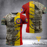 BELGIAN ARMY CAMO CUSTOMIZE T SHIRT 3D PRINTED TMTL GAP
