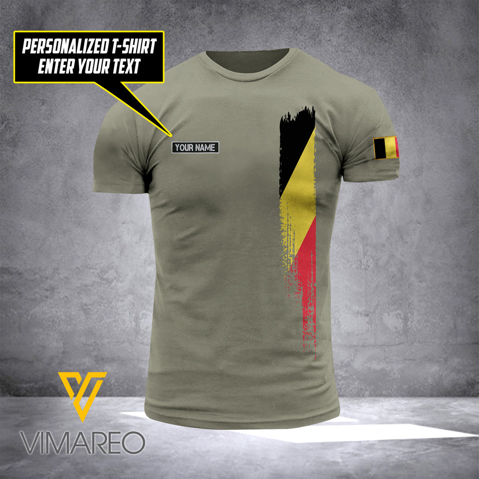 Customized Belgian Combat 3D Printed  Shirt EZA3006