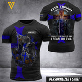 BLUE LINE CUSTOMIZE T SHIRT 3D PRINTED TMT PEA