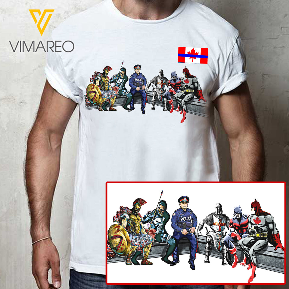 CANADIAN POLICE TSHIRT PRINTED JUL-MA12