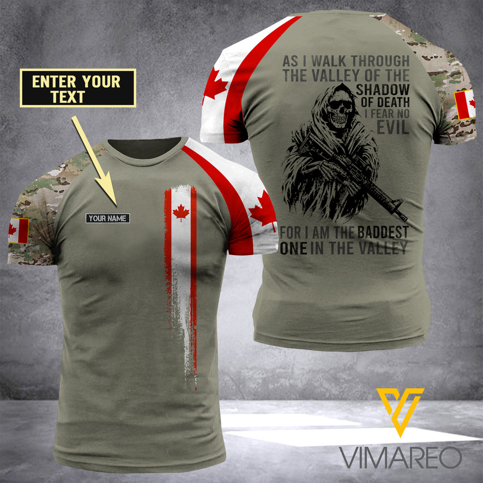 Customized Canadian Soldier 3D Printed Combat Shirt EZA084