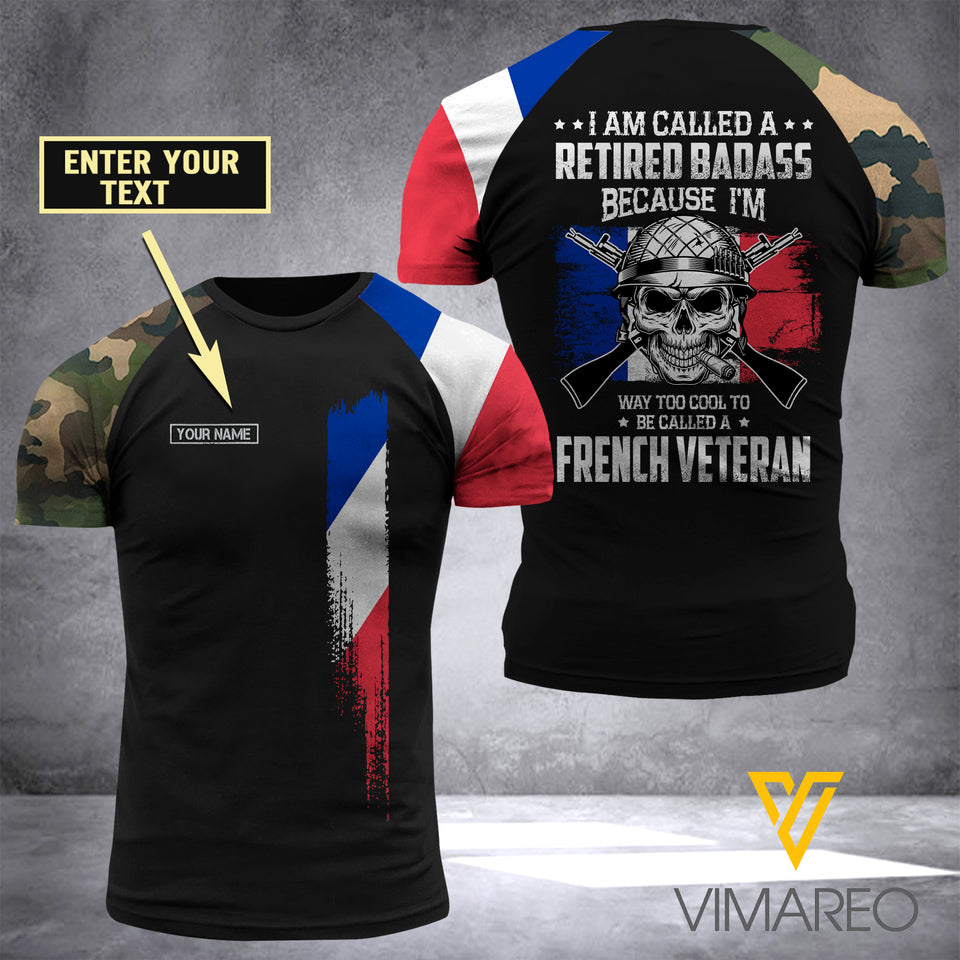 Customized French soldier 3D Printed Shirt EZA0307