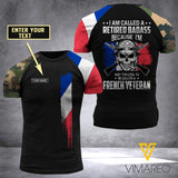 Customized French soldier 3D Printed Shirt EZA0307