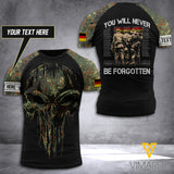 Customized German Soldier 3D Printed Combat Shirt EZA070621