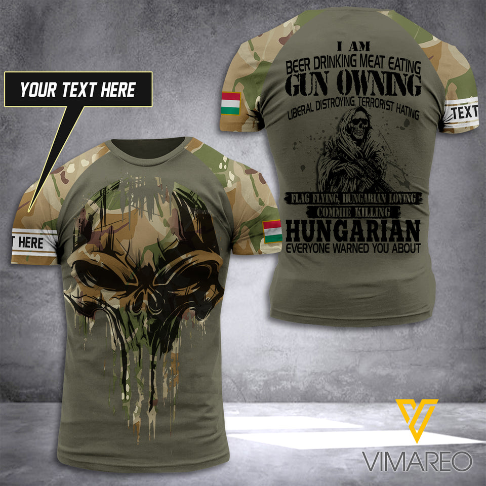 Customized Hungarian Soldier 3D Printed Combat Shirt EZA140621