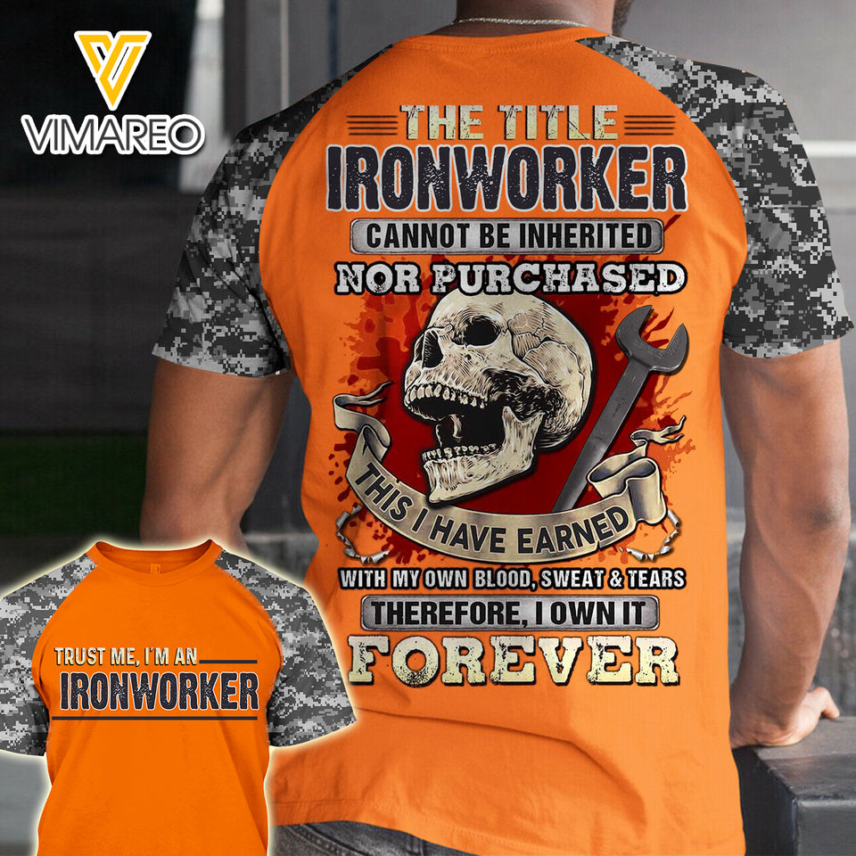 PHN IRONWORKER TSHIRT 3D PRINTED SEP-MA23