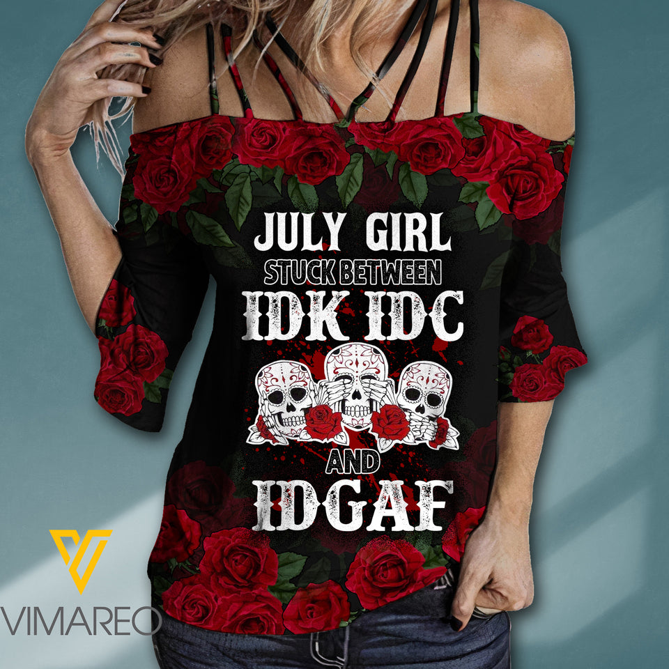 JULY GIRL SHOULDER T-SHIRTS