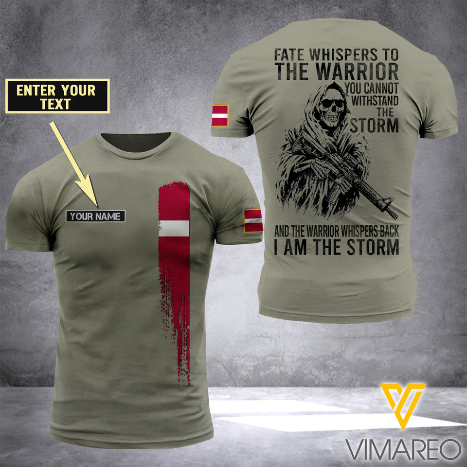 Customized Latvia Soldier 3D Printed Storm Shirt EZA134