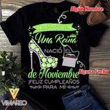PERSONALIZED NOVEMBER TSHIRT 3D PRINTED NEY110A