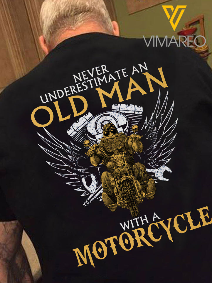 PHN MOTORCYCLE OLD MAN TSHIRT PRINTED MAY-MA12