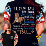 Love Pitbull t-shirt 3d printed Eza220621