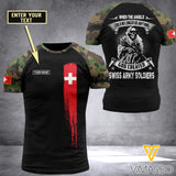 Customized Swiss Soldier 3D Printed Combat Shirt EZA150621