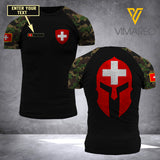 Customized SWISS Army 3D Printed Shirt/Hoodie 0704NGBA